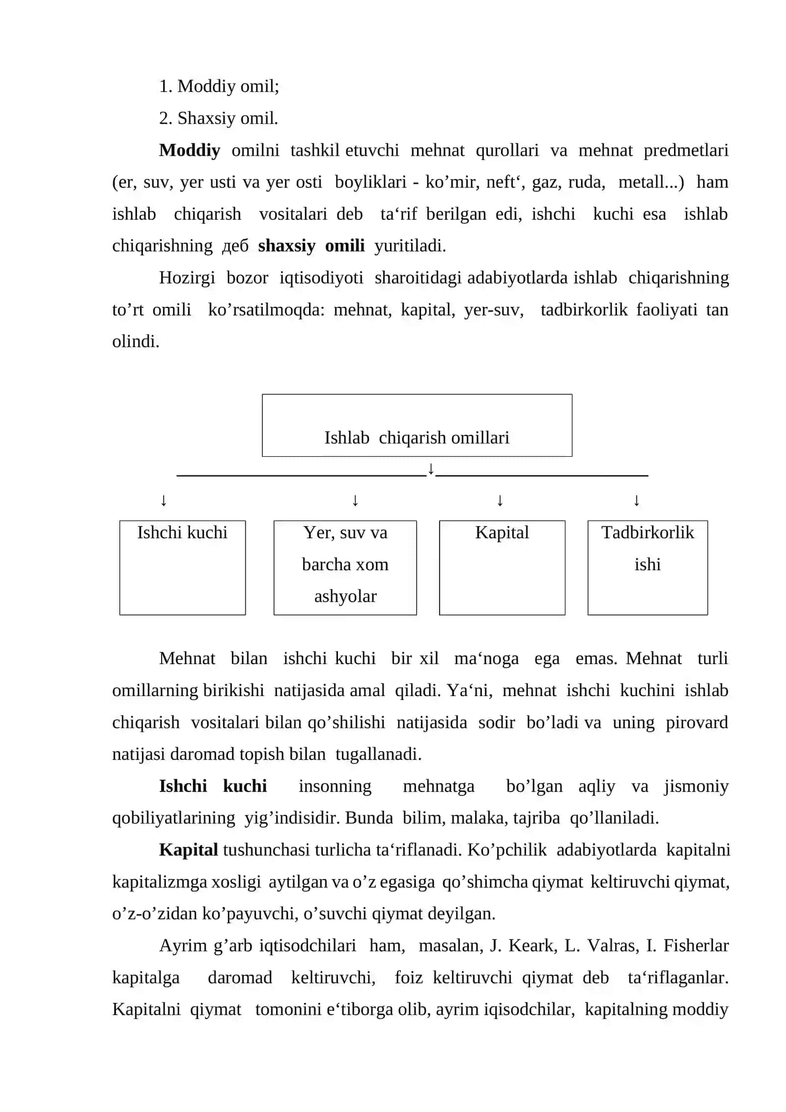 Ishlab chiqarish nazariyasi 3