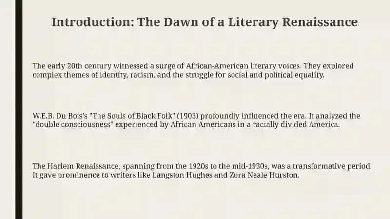 W.E.B. Du Bois's "The Souls of Black Folk" 3
