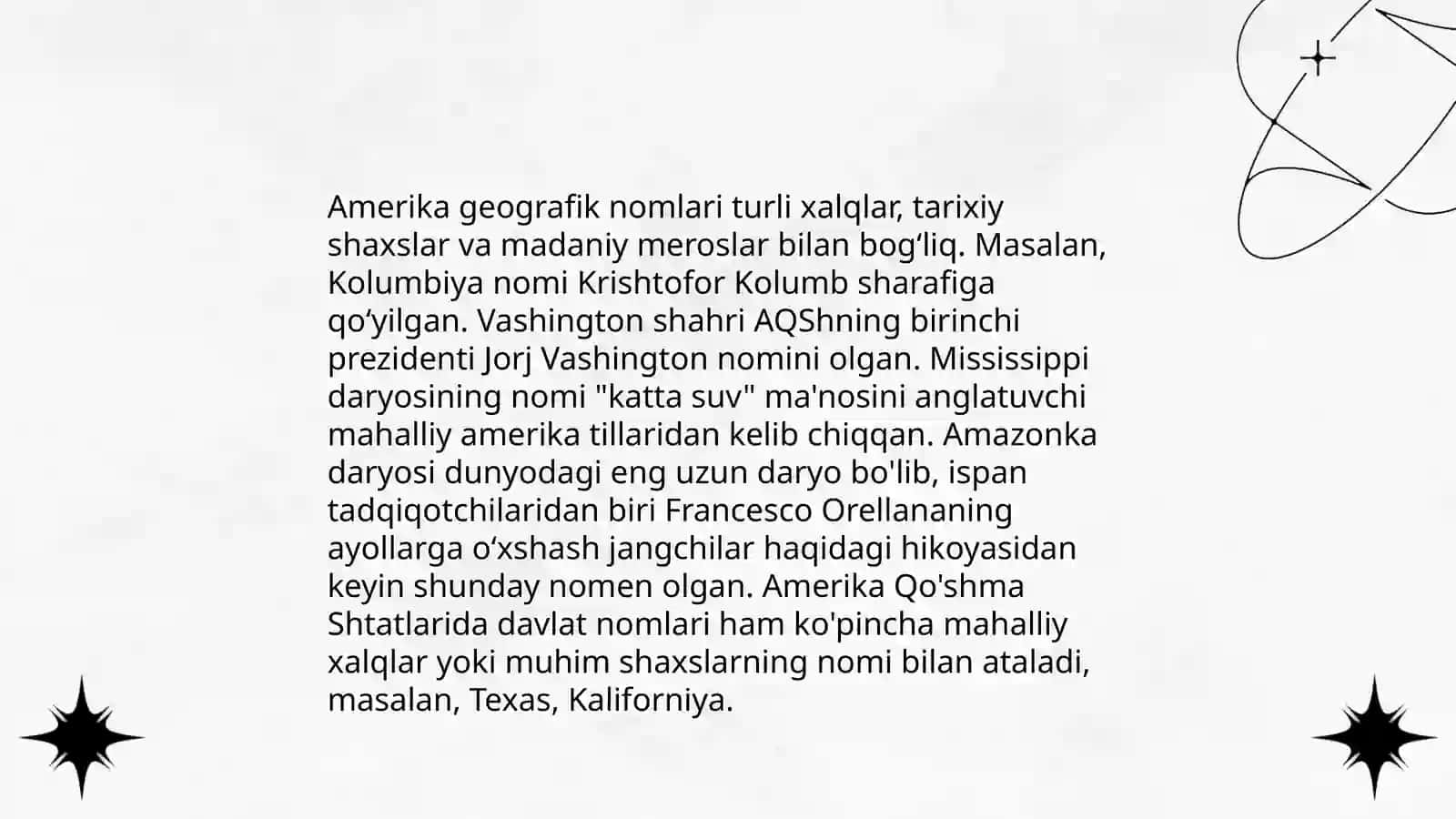 Amerika toponimiyasi 3