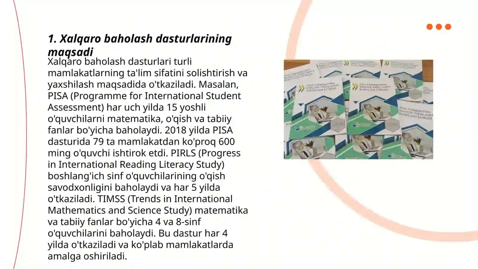 Xalqaro baholash dasturlari 3