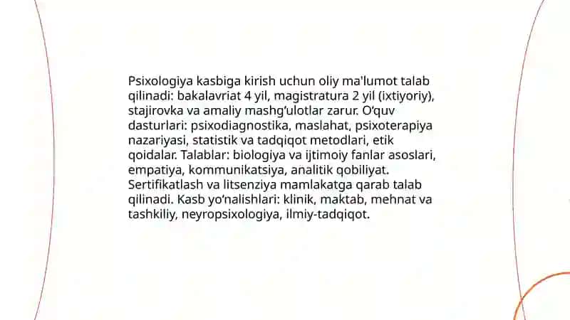 Psixologiya kasb sifatida 3