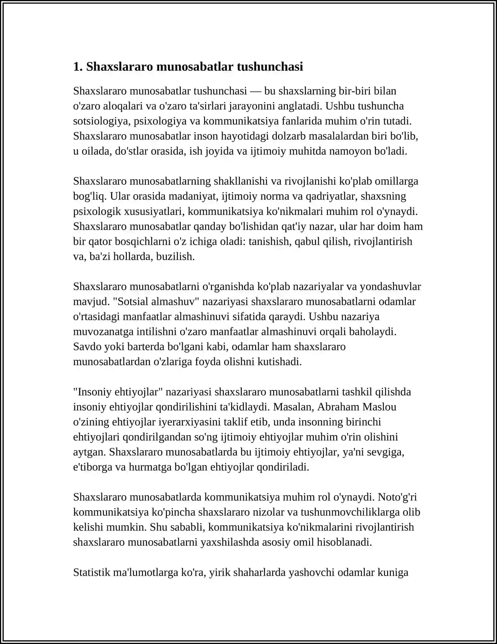 Shaxslararo munosabatlarini organish metodlari 3