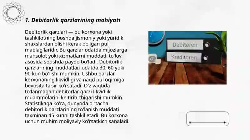 Debitorlik va kreditorlik qarzlari 3