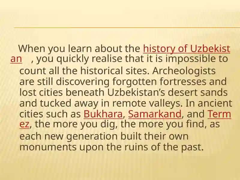 Historical places of Uzbekistan 3