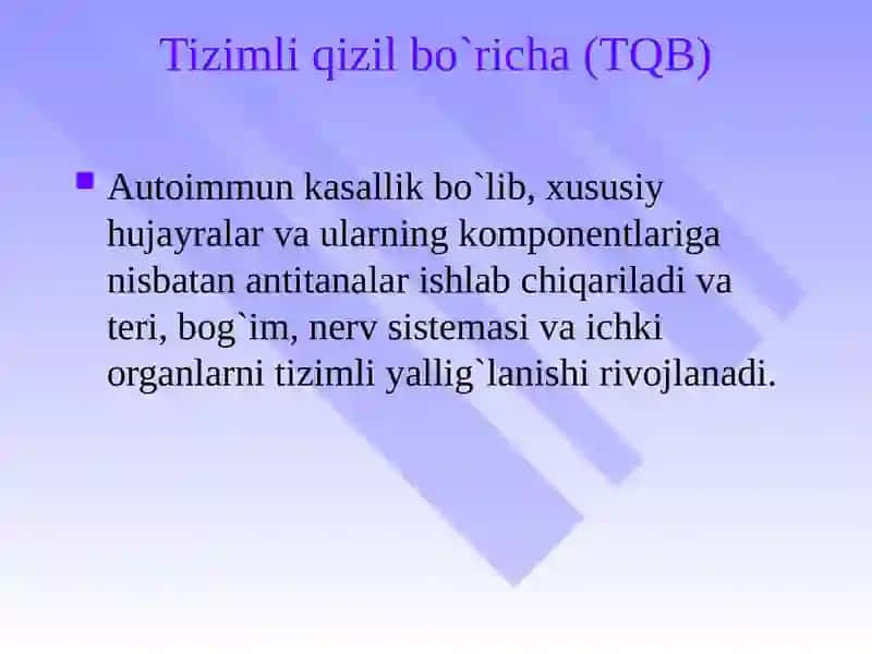 Tizimli Qizil Bo`richa 3