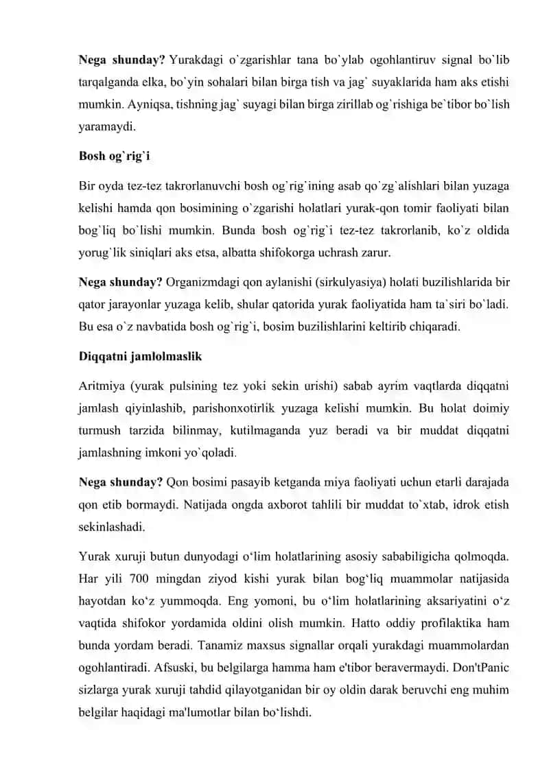 Yurak bezovtaligi 3