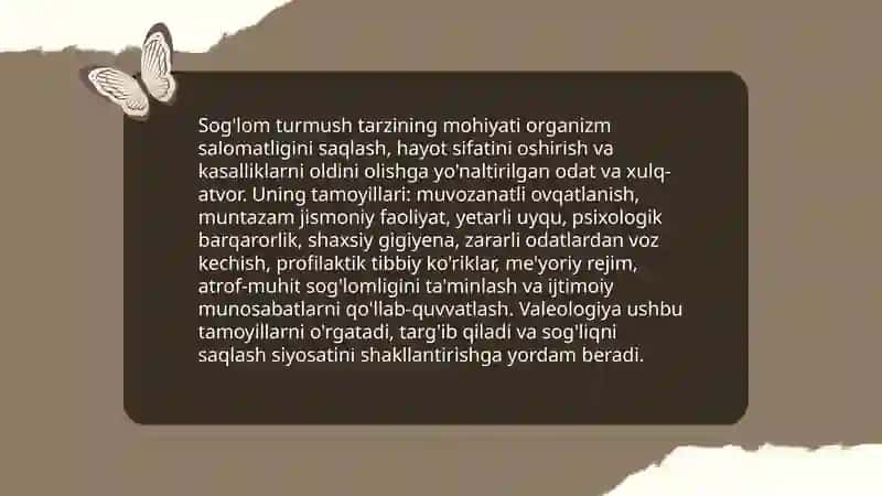 Sog'lom turmush tarzi va uning turlari 3
