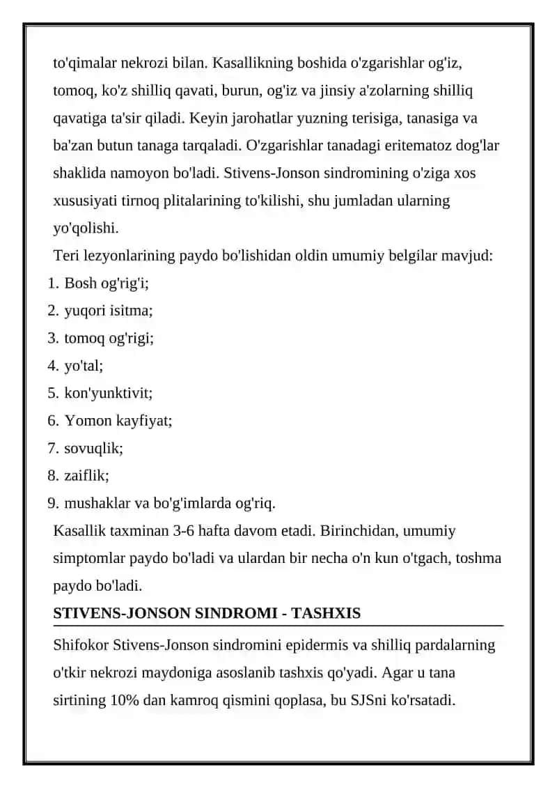 STIVENS-JONSON SINDROMI 3