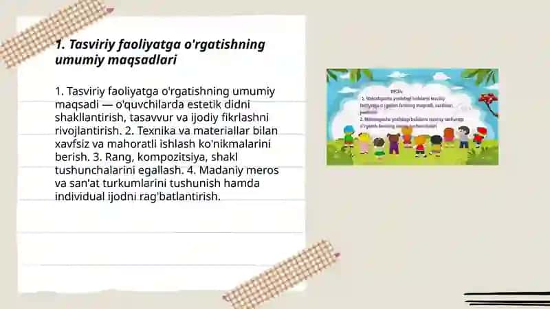 Tasviriy faoliyatga o'rgatishning maqsadi 3
