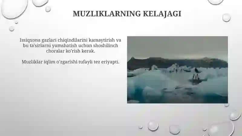 Muzliklarning erishi 3