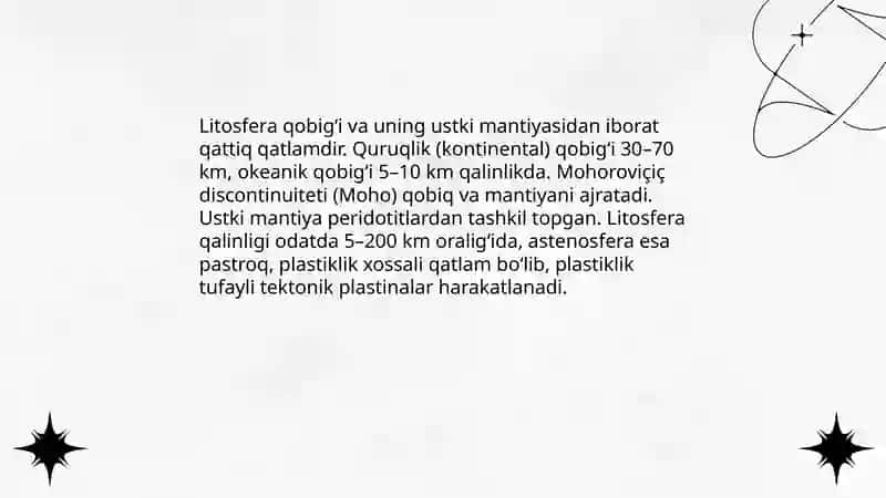 Litosfera va Gidrosfera 3