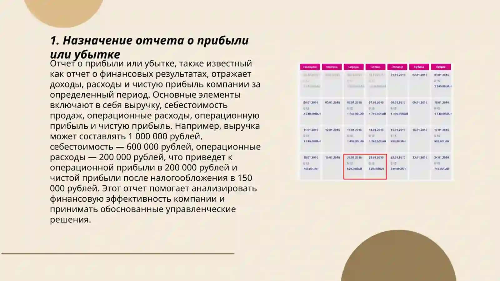 Форма и структура отчета о прибыли или убытке и ином совокупном доходе 3