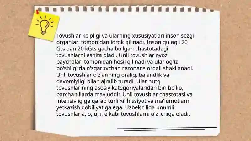 Unli tovushlar 3