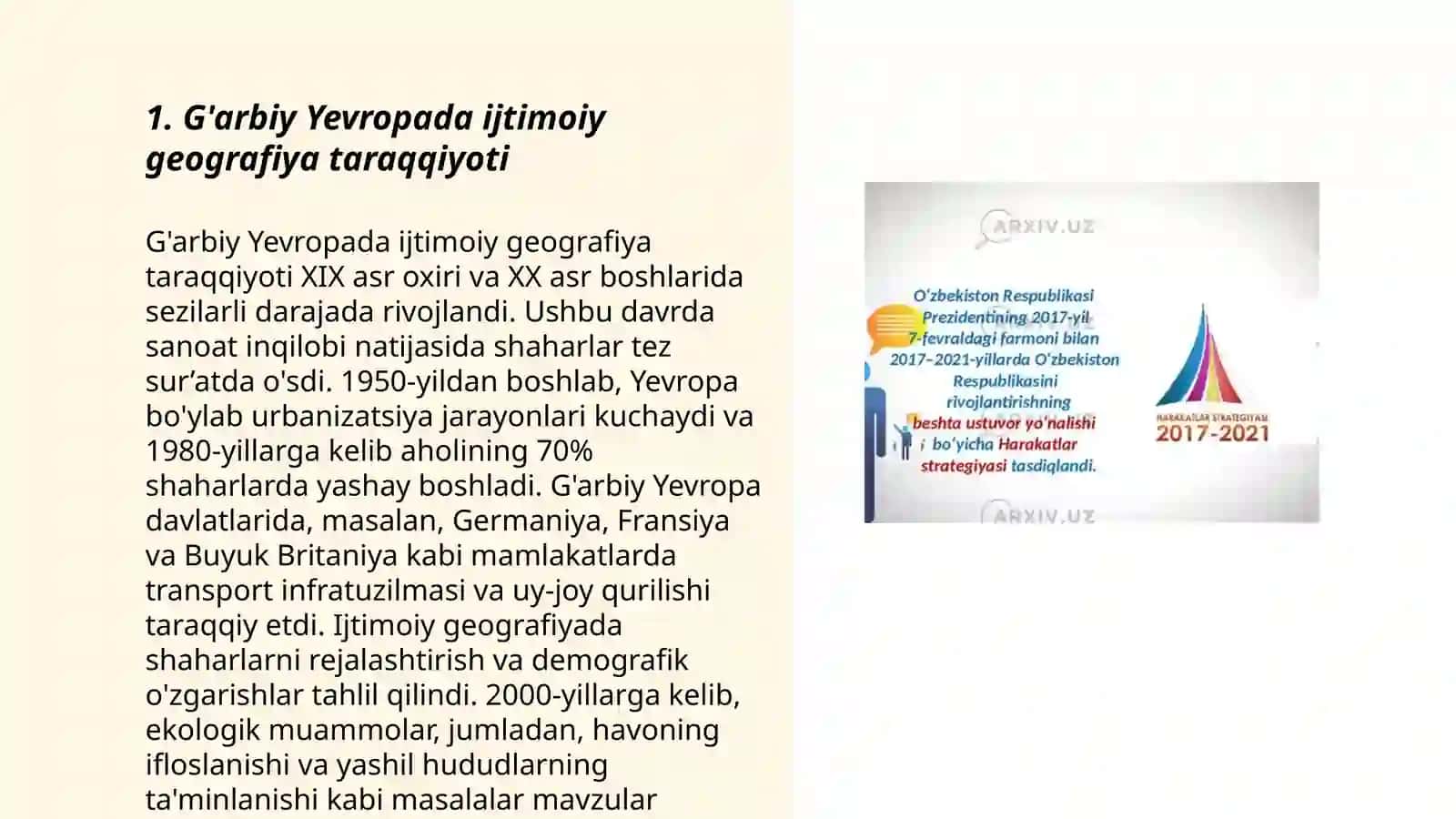 G'arbiy Yevropada ijtimoiy geografiya taraqqiyoti 3