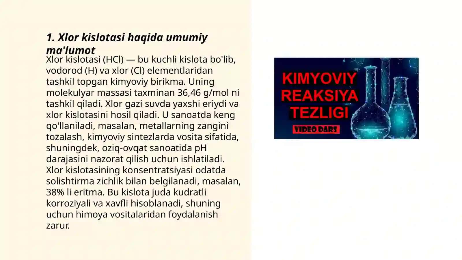 Xlor kislotasi va fermetlar 3