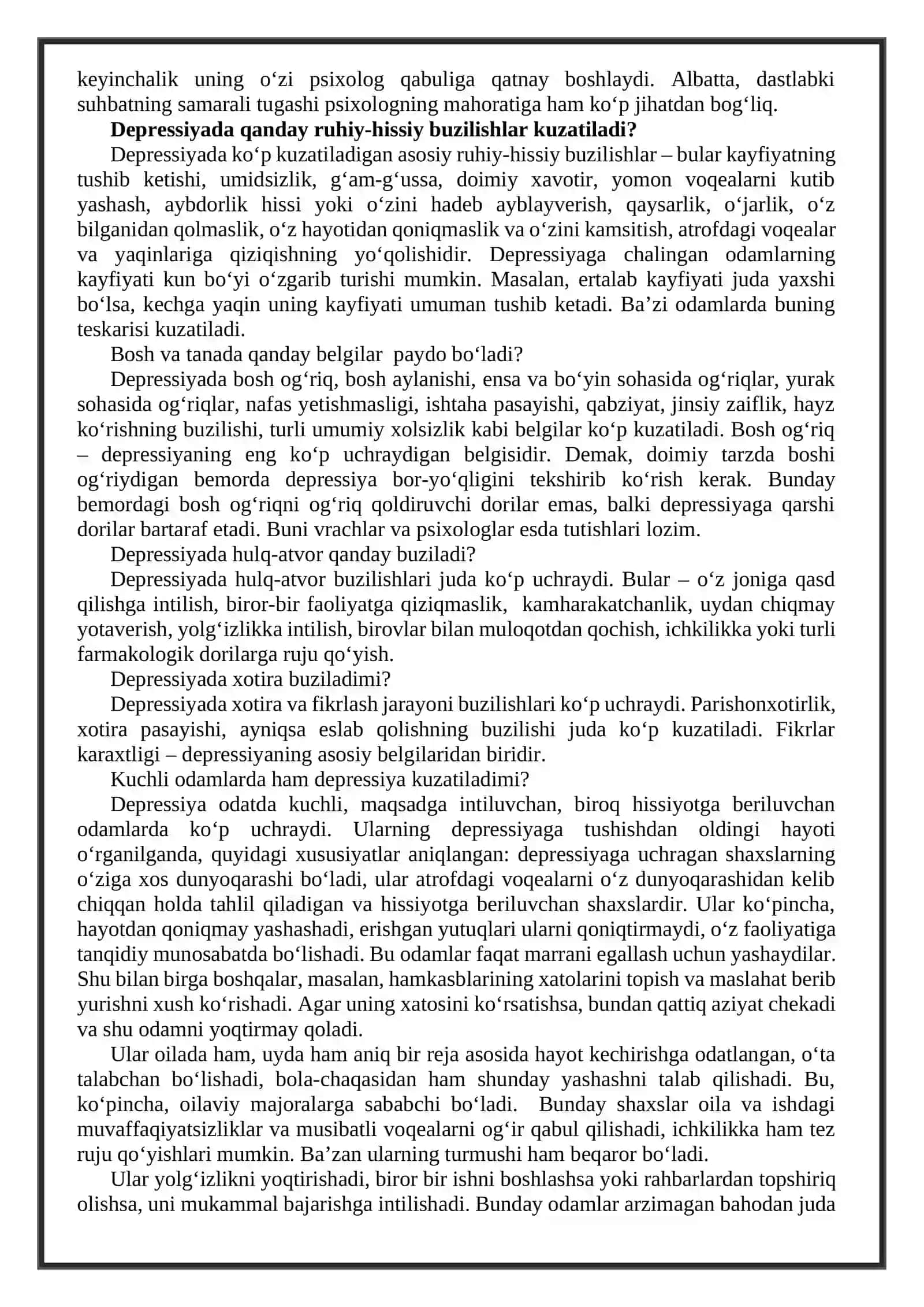 Depressiya kasalligi 3