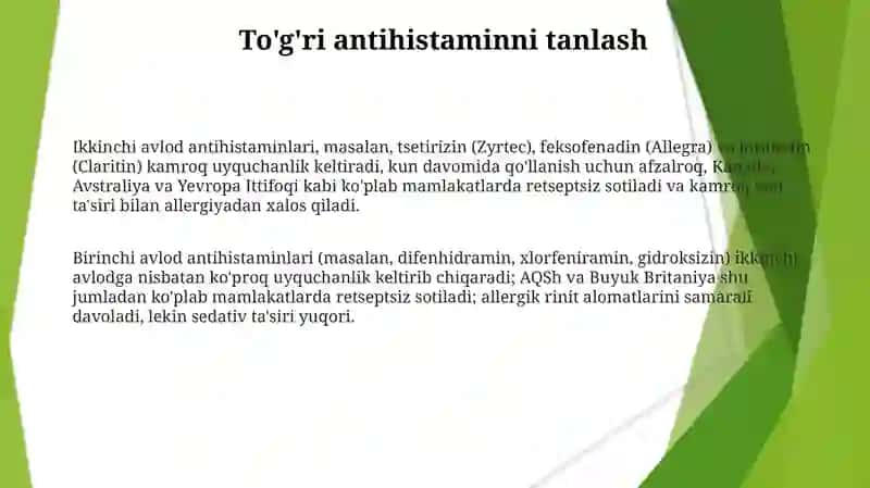 Antihistaminlar 3