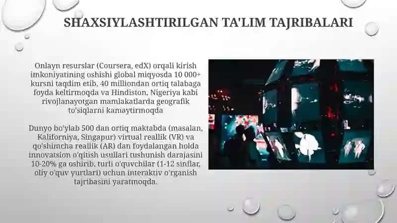 Shaxsiylashtirilgan Ta'lim Tajribalari 3