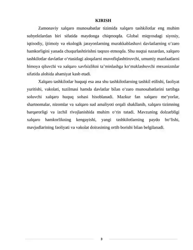 XALQARO TASHKILOTLAR HUQUQI 3