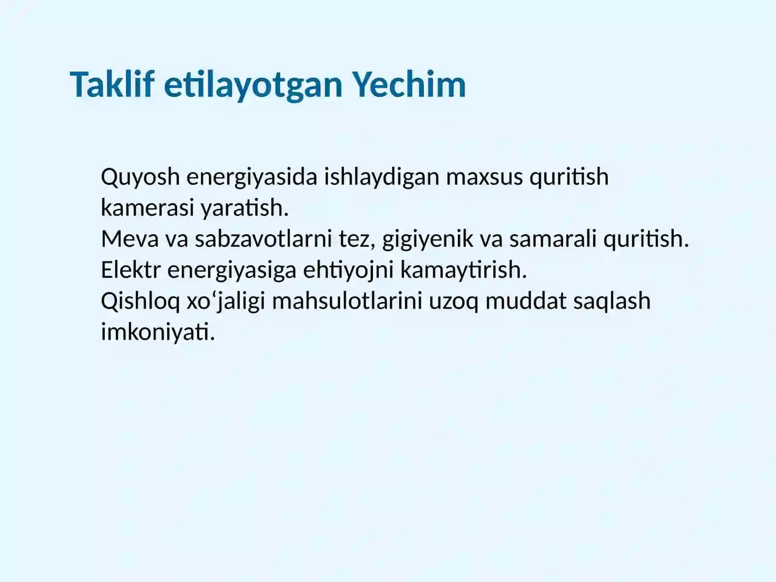 Quyoshli Meva-Sabzavot Quritgichi 3