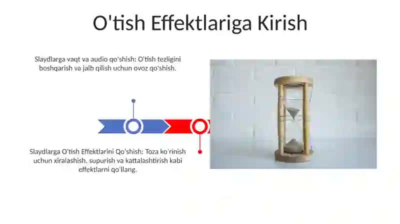 Slaydga o'tish effektlarini qo'shish 3