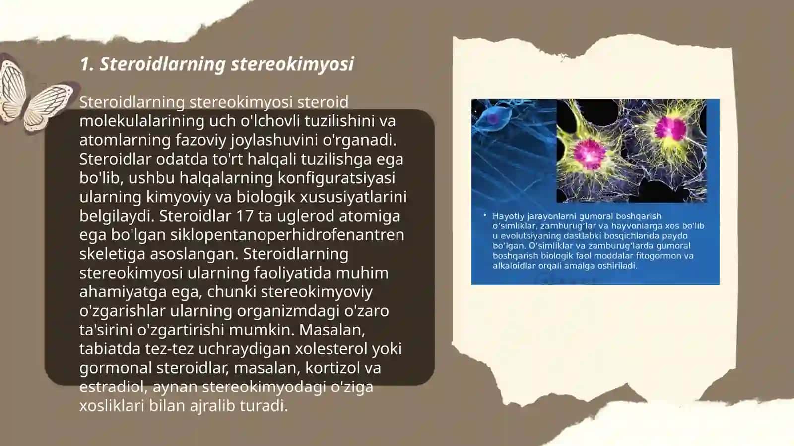 Steroidlar va terpenlarning stereokimyosi 3