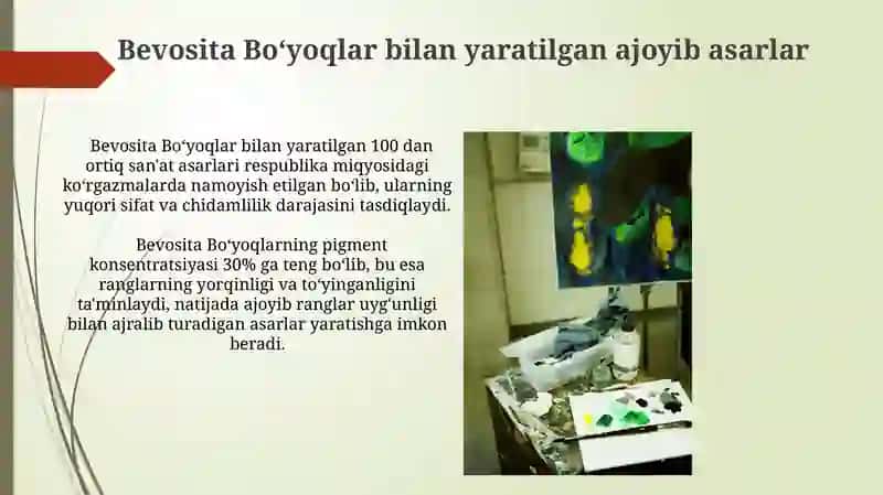 Bevosita bo'yovchi moddalar bilan bo'yash 3