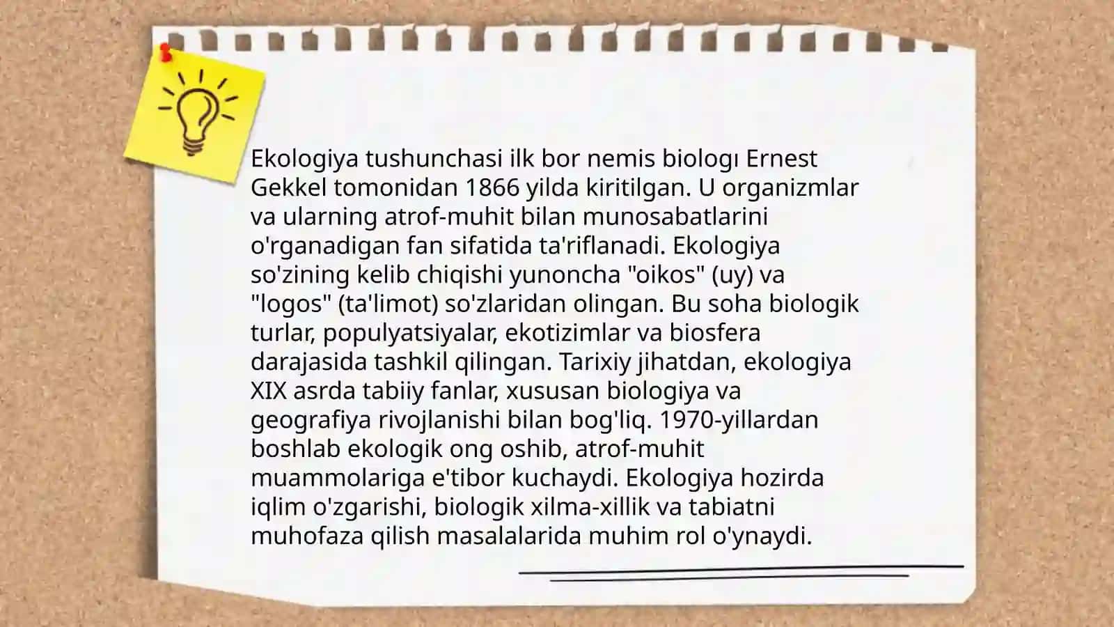 Ekologiya tushunchasi 3