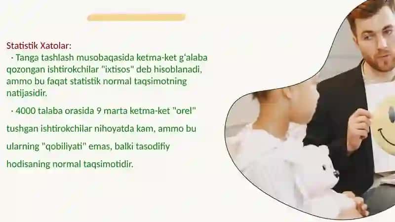Tasodifiylikni idrok qilishdagi psixologik buzilishlar 3