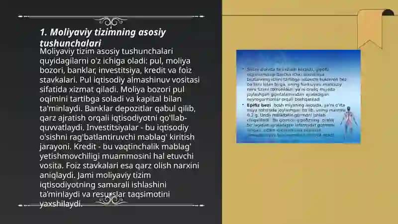 Moliyaviy tizimning asosiy tushunchalari 3