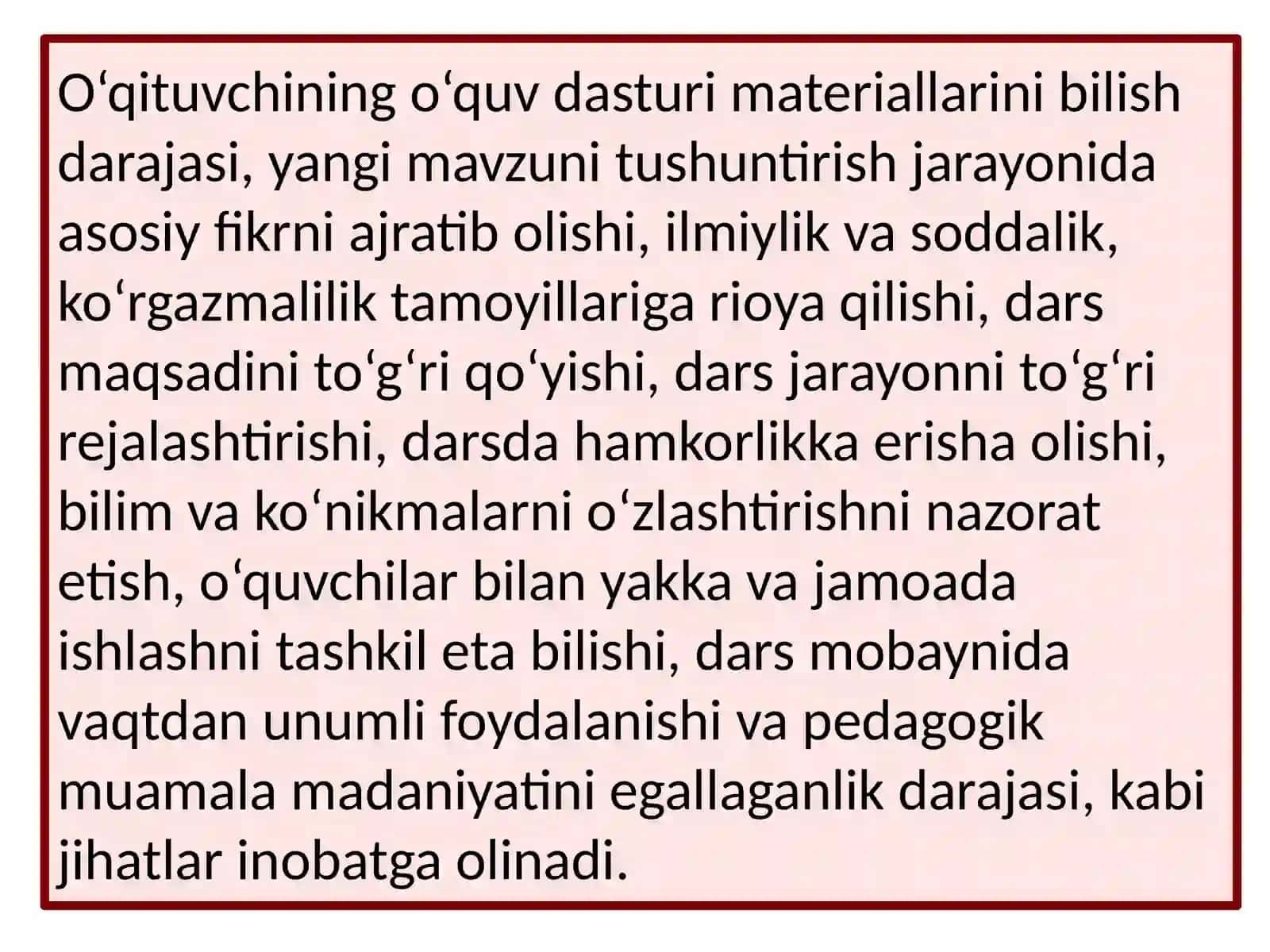 Darsni tahlil qilish 3