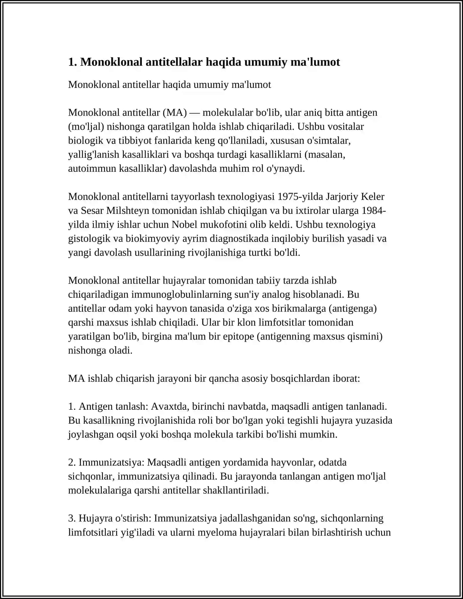 MONOKLONAL ANTITELALAR 3