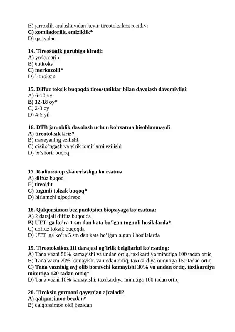 Oddiy test savollari 3