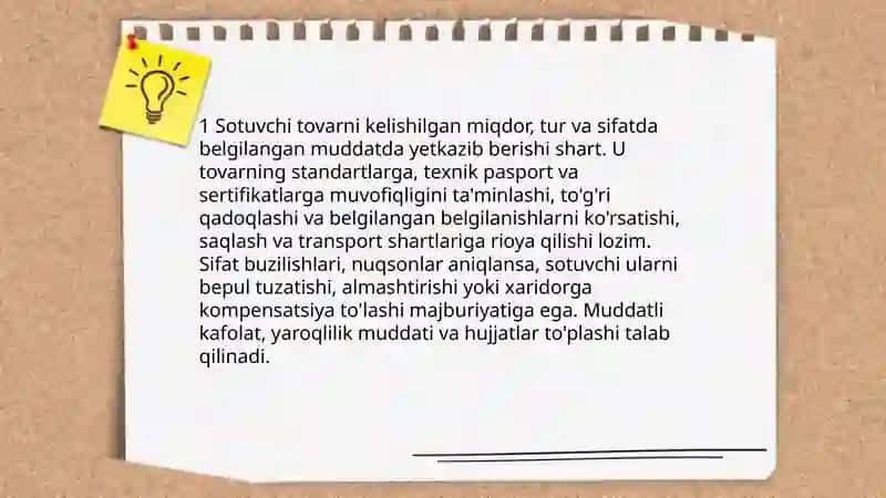 Sotuvchi va xaridor javobgarligi 3
