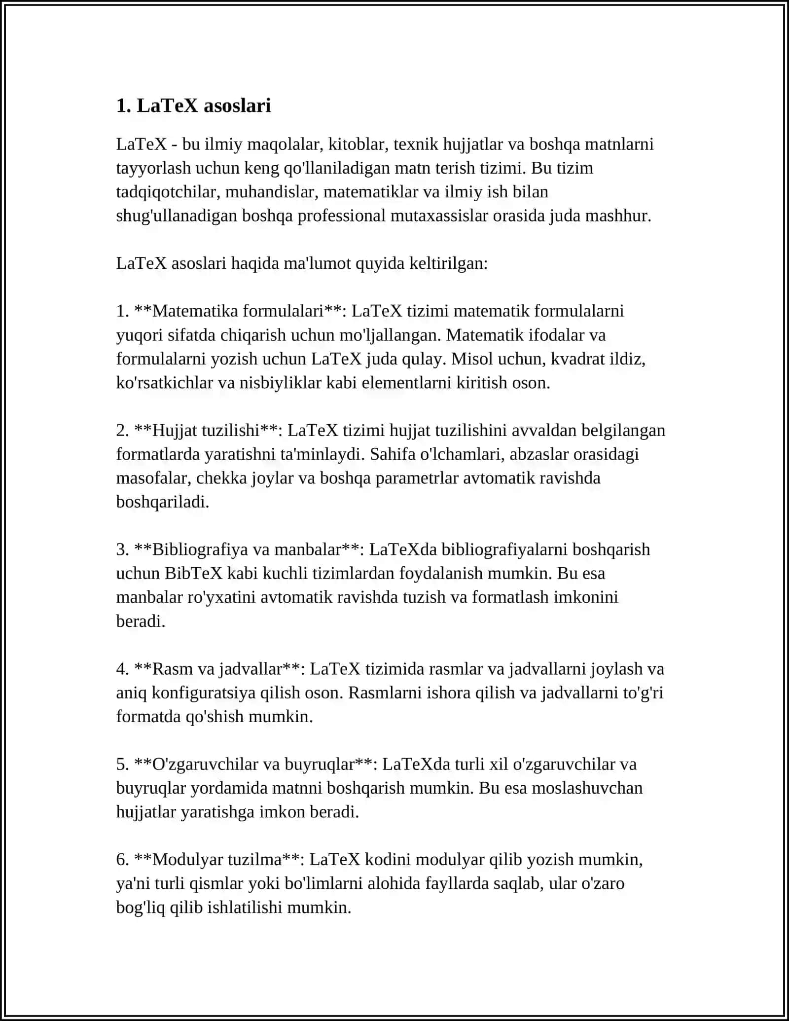 LATEX HUJJAT TURLARI HAQIDA TUSHUNCHA BERING 3