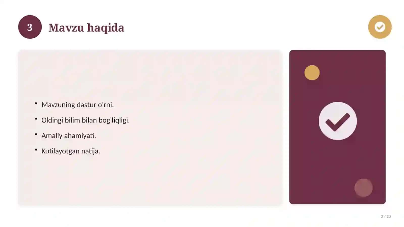 O'zbekiston tarixi fanidan 11-sinf: didaktik tarqatma materiallar 3