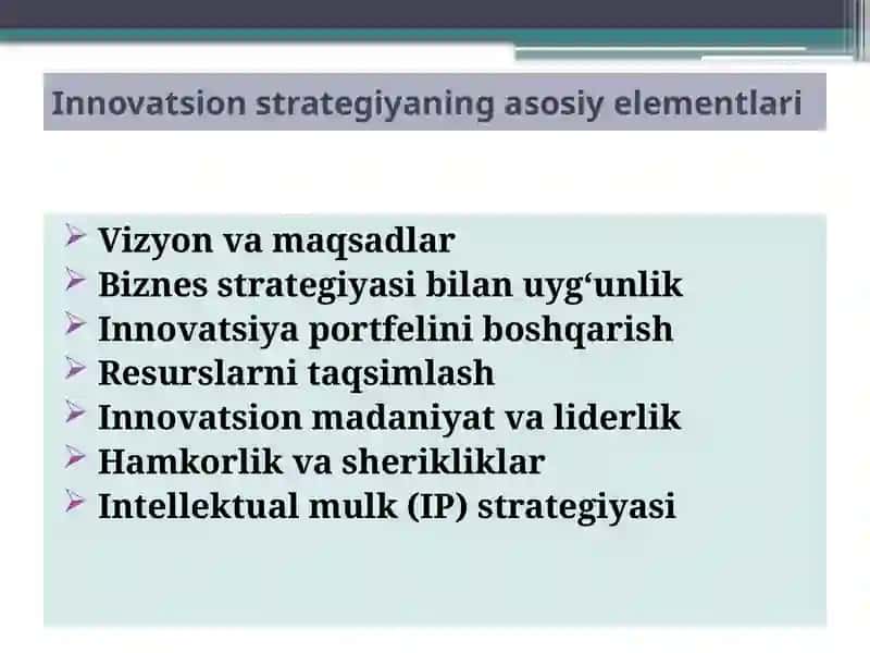 Innovatsion strategiyalar 3