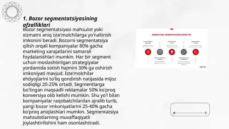Bozor segmentatsiyasi va maqsadli strategiya 3