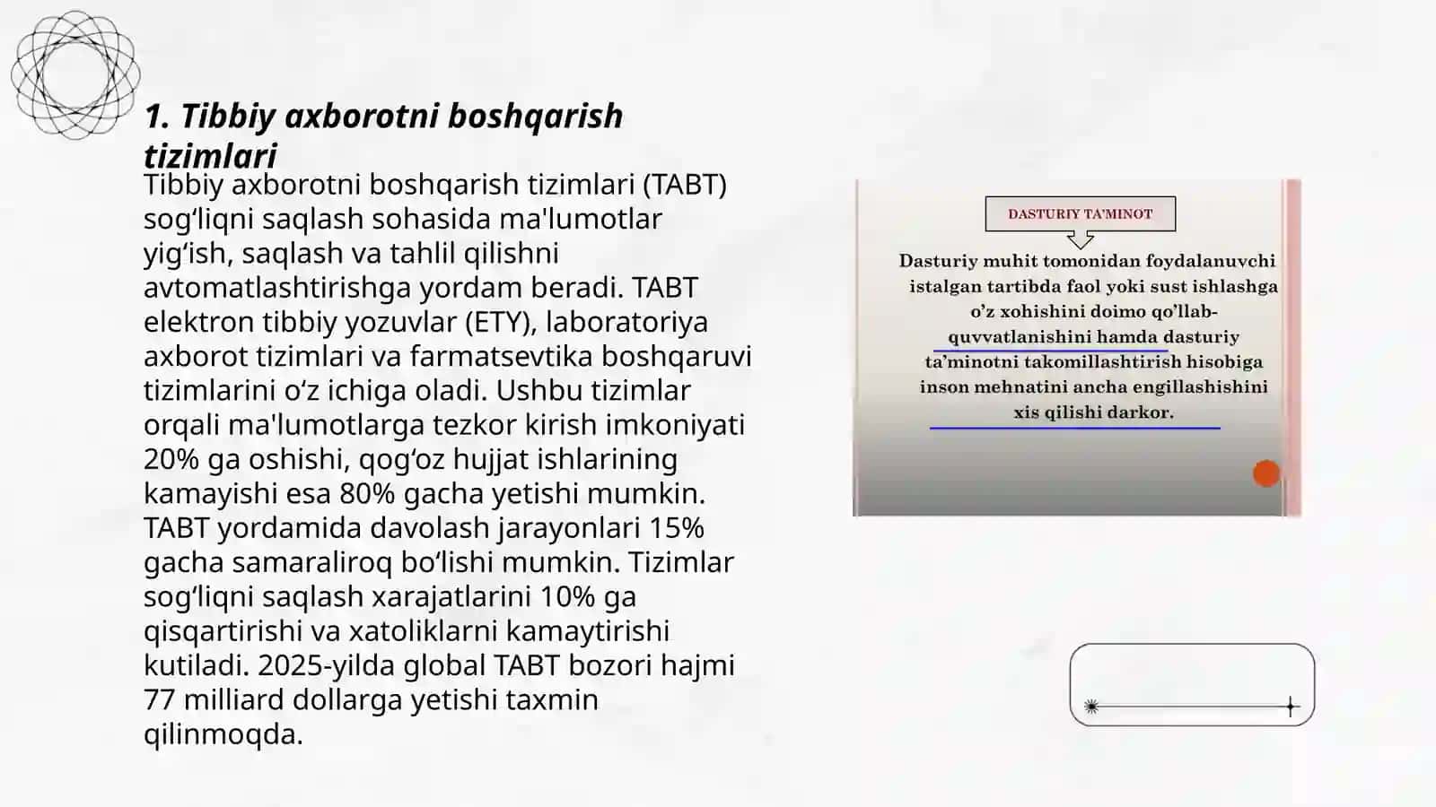 Tibbiyotda qo‘llaniladigan axborot 3