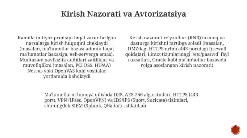 Axborot xavfsizlikni ta'minlash usullari 3
