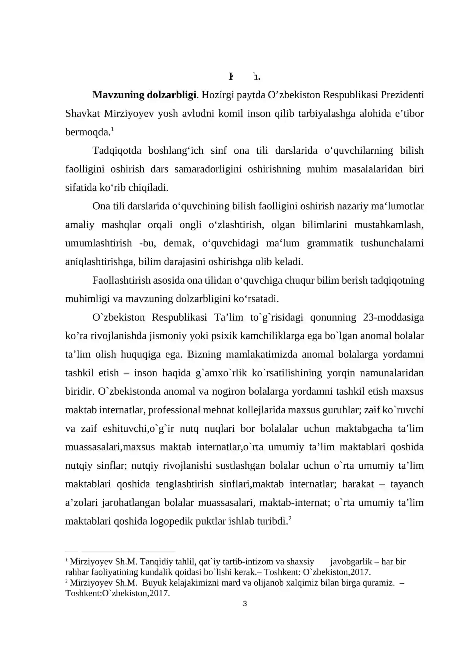 ONA TILI VA O’QITISH METODIKASI 3