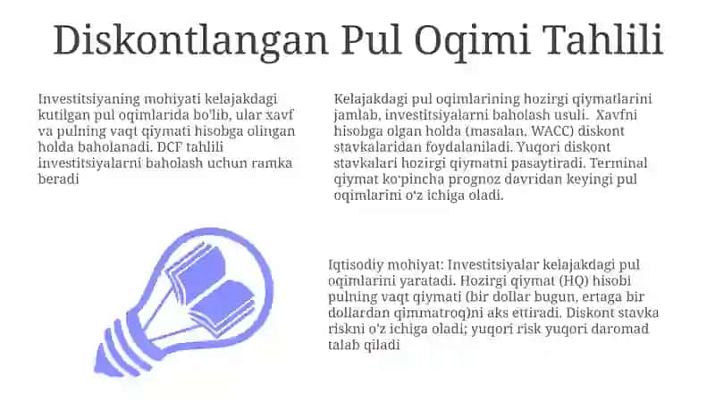 Diskontlangan Pul Oqimi Tahlili 3