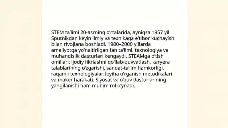STEM va STEAM ning rivojlanishi 3