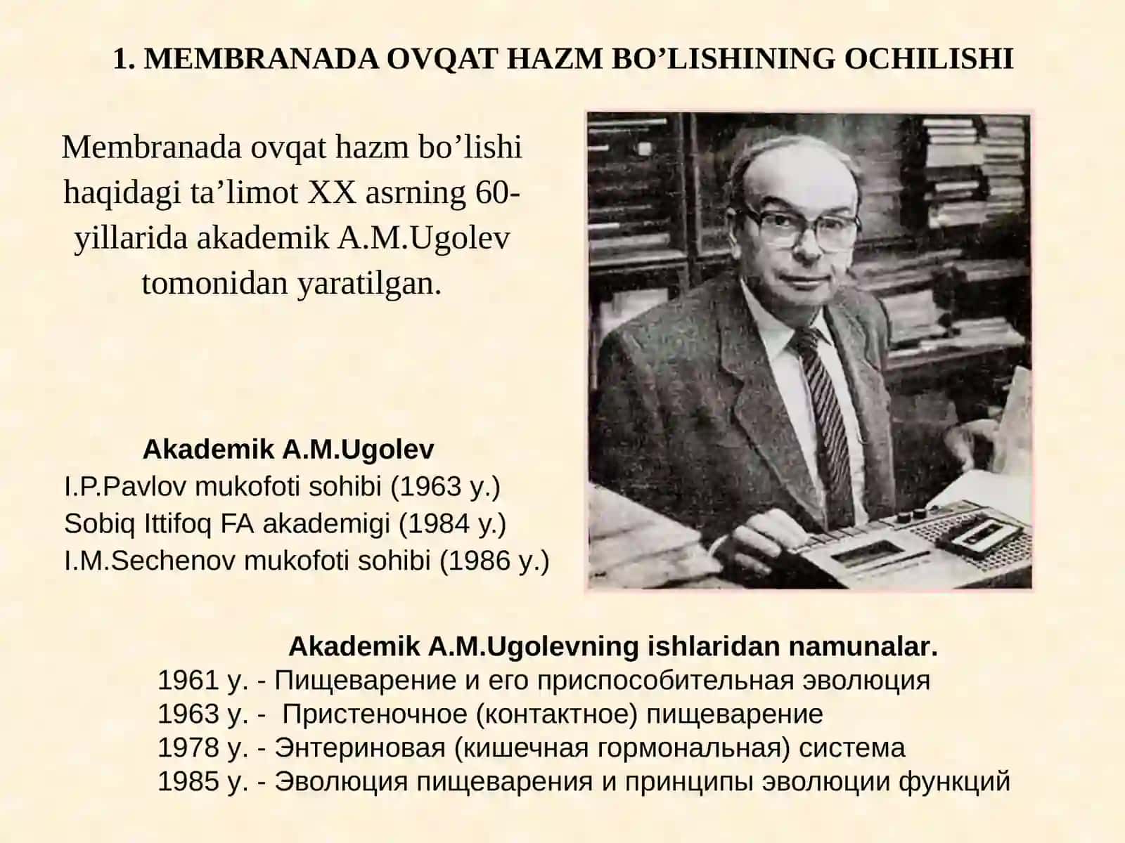 Ingichka Ichak membranasida ovqat hazm bo’lishi 3