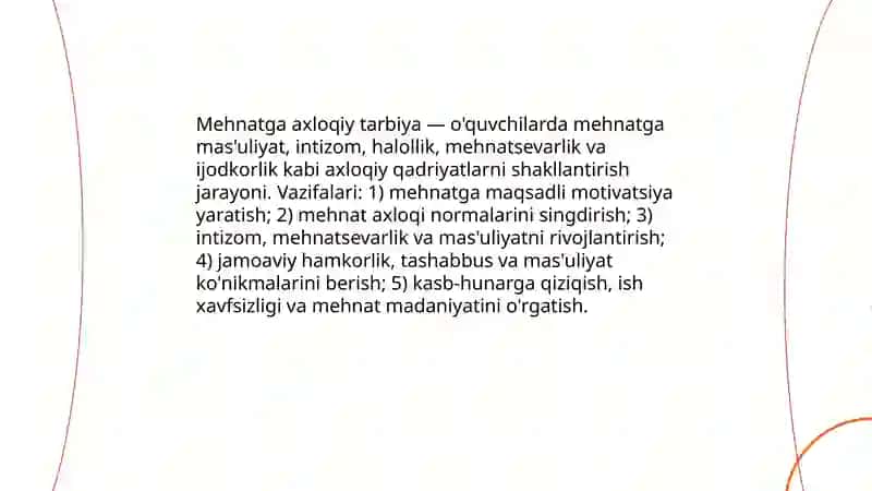Mehnatga axloqiy tarbiya 3