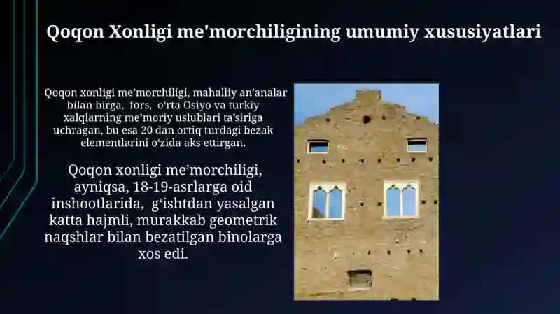 Qoʻqon xonligi meʼmorchiligi 3