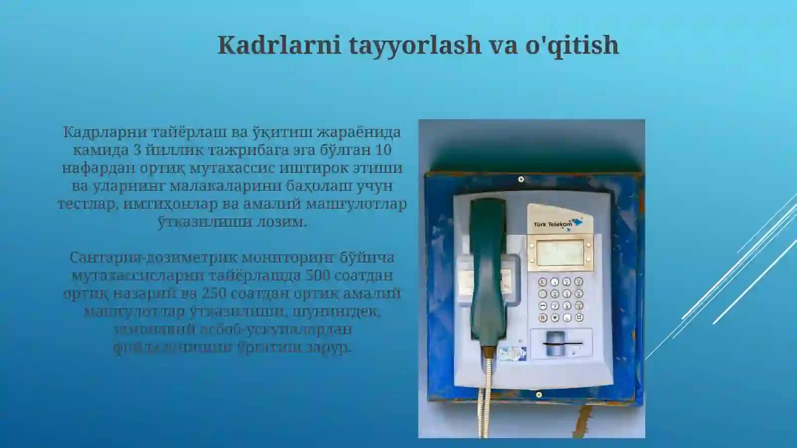 Sanitar- dozimetrik nazorat haqida tushuncha 3