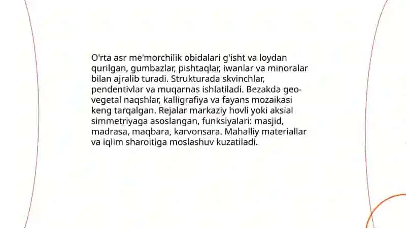 O'rta asr davri me'morchilik obidalari 3