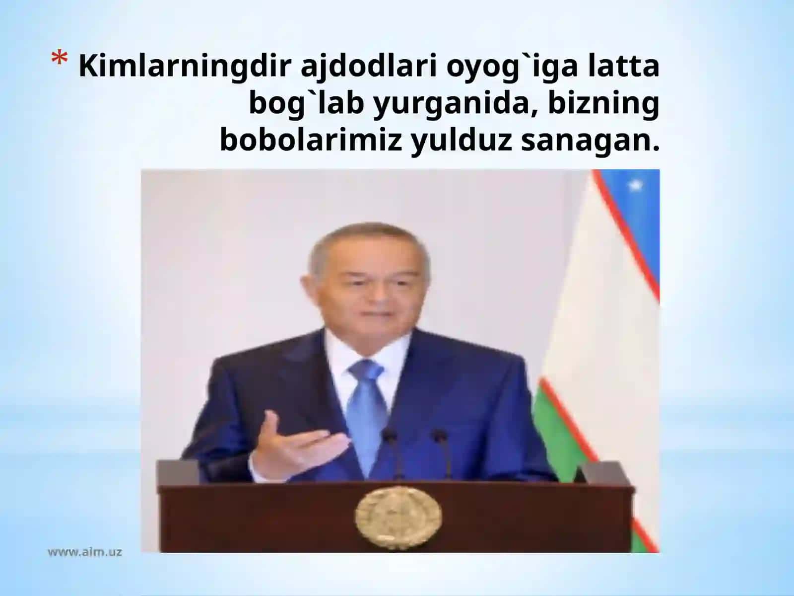 xxasrO`zbekistontarixshunosligi 3