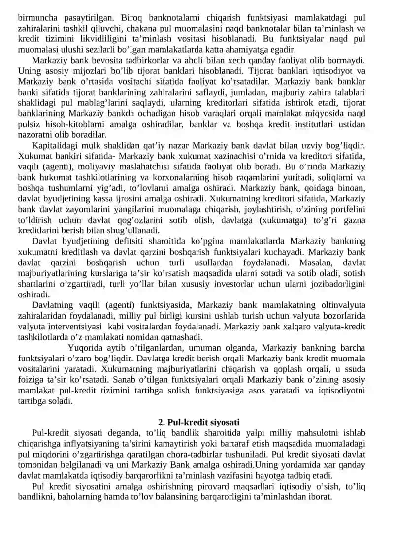 Moliya pul kridit tizimi 3